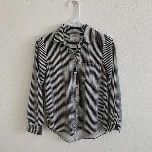 Madewell Shrunken Button Down in Stripe xxs